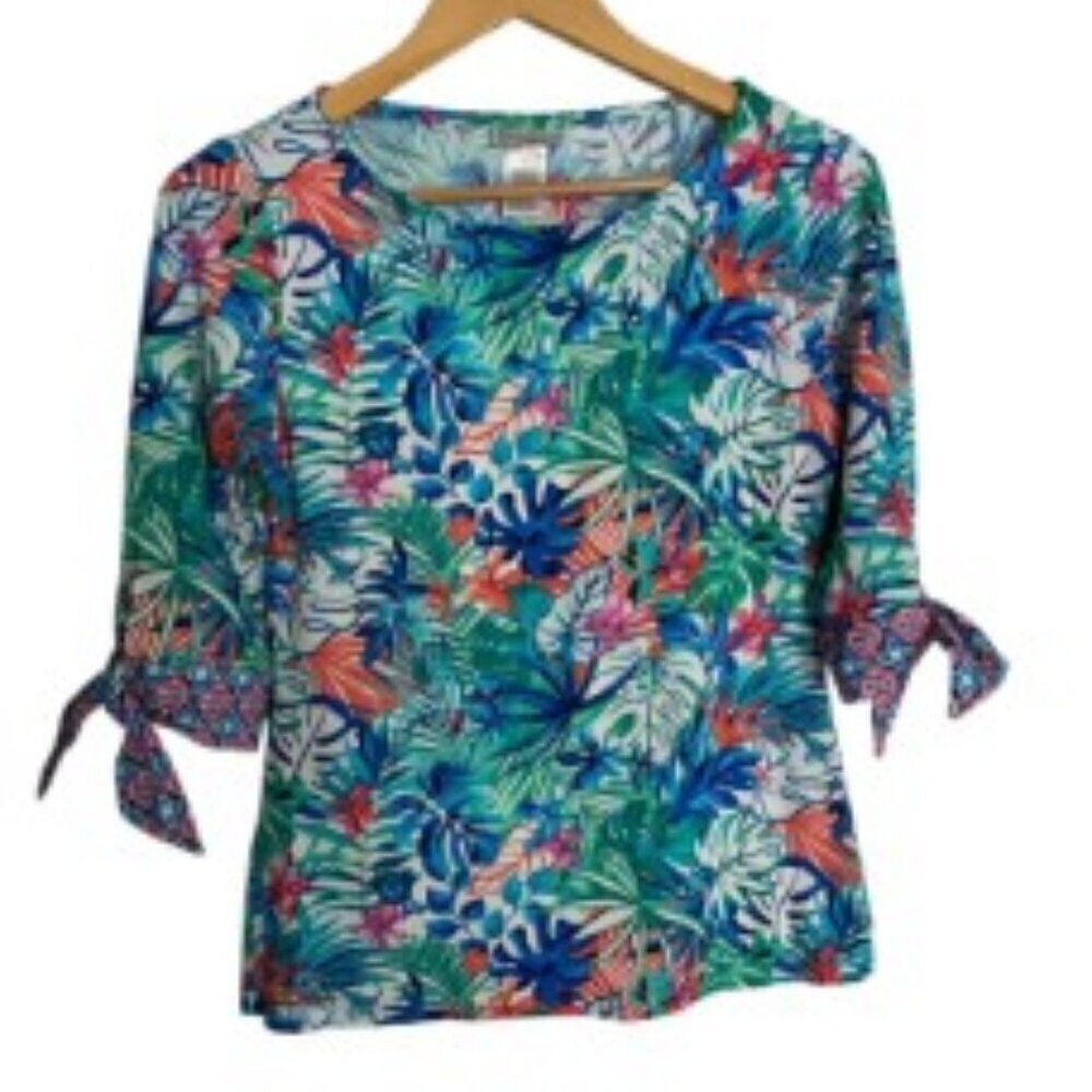 Tommy Bahama Palm Party Short Sleeve Rash Guard Medium